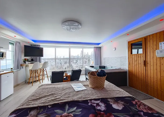 Private Wellness With Panoramic View, Sauna & Jacuzzi Apartment *