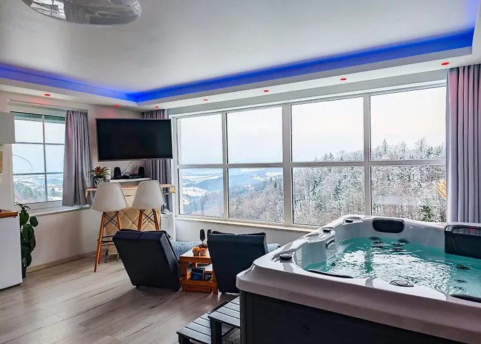 Apartment Private Wellness With Panoramic View, Sauna & Jacuzzi Marburg